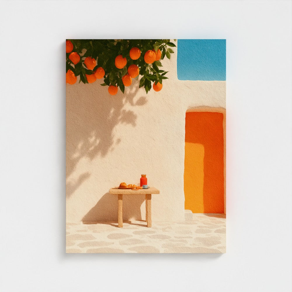 Orange courtyard
