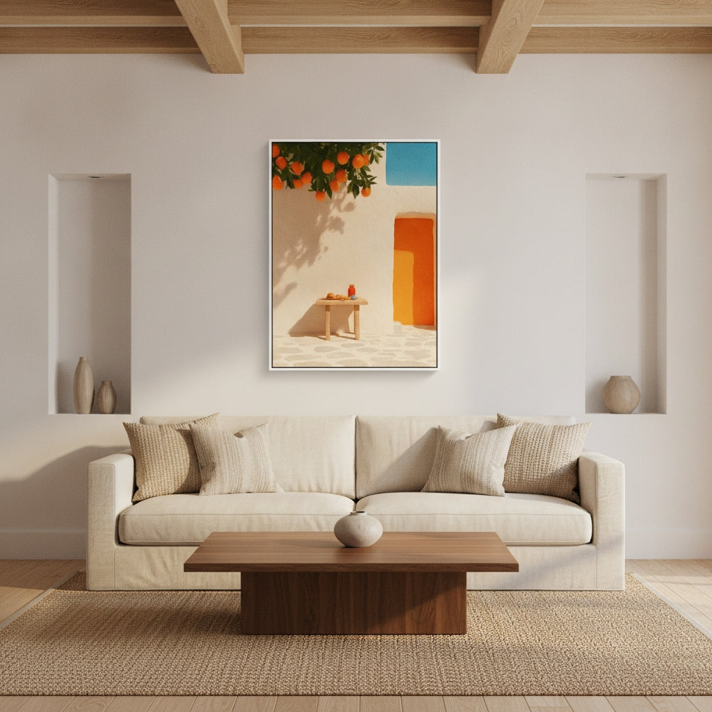 Orange courtyard