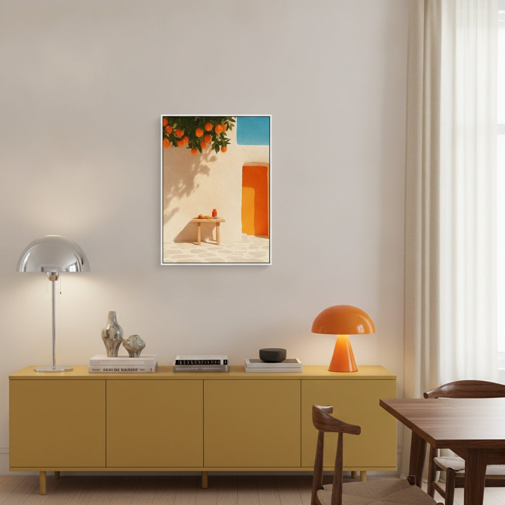 Orange courtyard